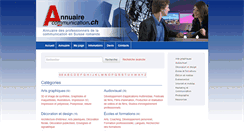 Desktop Screenshot of annuaire-communication.ch